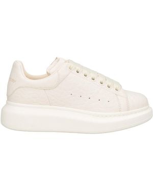 McQueen Cream Trainers Leather - Natural