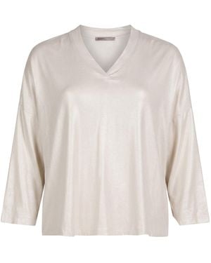 Herno Resort Cream T-Shirt Viscose, Elastane - White