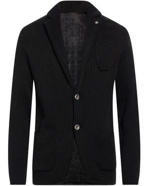 Officina 36 Blazer Acrylic, Wool - Black