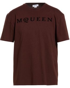 McQueen T-Shirt Cotton - Brown