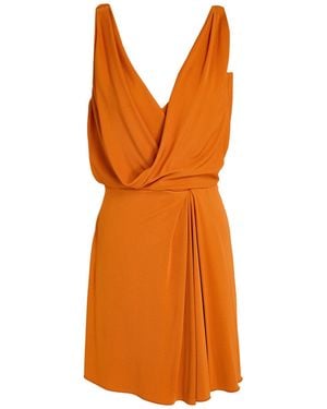 Alberta Ferretti Mini Dress Viscose - Orange
