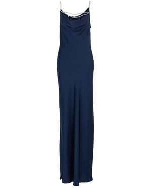 Rabanne Maxi Dress Polyester - Blue