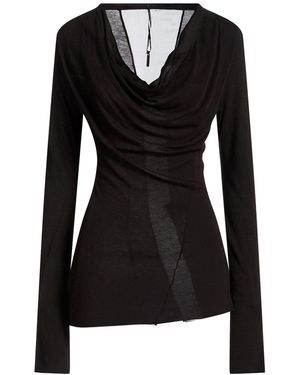 Masnada T-Shirt Viscose, Polyamide, Cashmere, Silk - Black