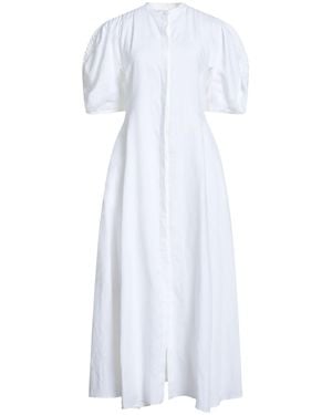 Gabriela Hearst Maxi Dress Linen - White