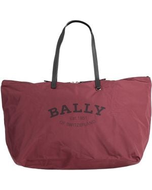 Bally Handbag Technical Fibers, Leather - Red