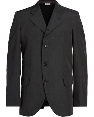 Comme des Garçons Charcoal Blazer Polyester - Black