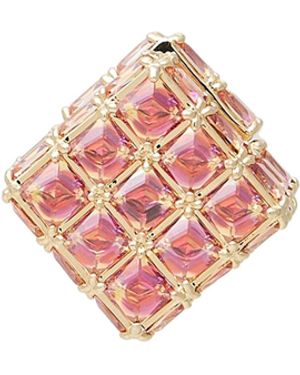 Swarovski Single Earring Metal, Crystal - Pink