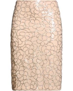 DES_PHEMMES Blush Midi Skirt Viscose - Natural