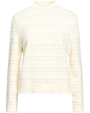 Diana Gallesi Cream Turtleneck Viscose, Polyester, Polyamide - White