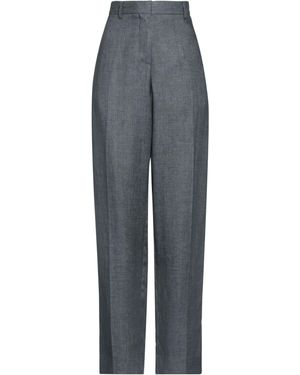 Palm Angels Slate Trousers Linen, Cotton, Polyester - Grey