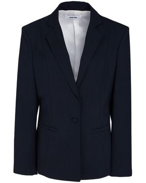 Grifoni Midnight Blazer Virgin Wool, Elastane - Blue