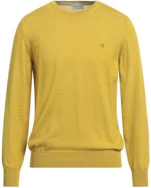 Brooksfield Mustard Jumper Virgin Wool - Yellow