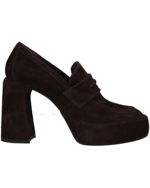 Elena Iachi Loafers Leather - Black