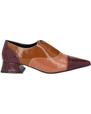 Luciano Barachini Burgundy Pumps Leather - Brown