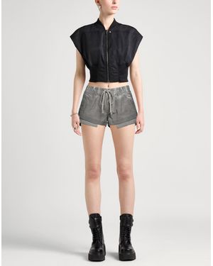 Rick Owens Shorts Dirt Cutoff In Denim Sky Stretch in Gray