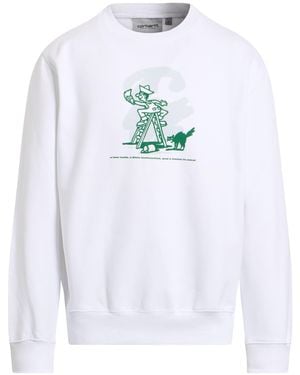 Carhartt Sweatshirt Cotton, Polyester - White