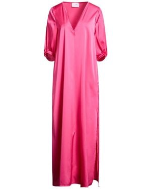 Soallure Fuchsia Maxi Dress Polyester, Elastane - Pink