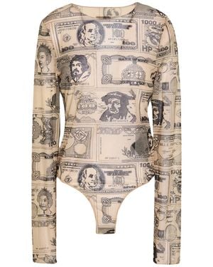 Heron Preston Bodysuit Polyamide, Elastane - White