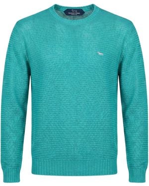Harmont & Blaine Sweater Textile Fibers - Blue