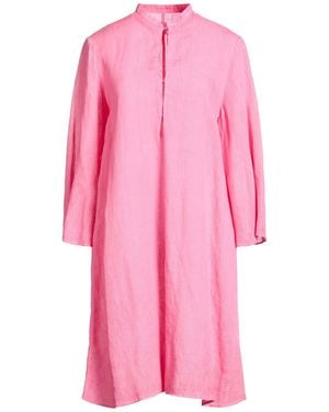 120% Lino Mini Dress Linen - Pink