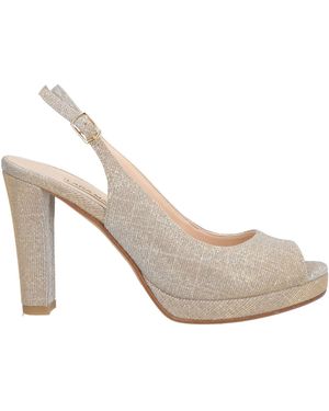 LARA MAY Sandals Textile Fibers - White
