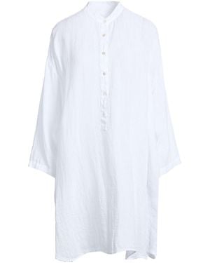 120% Lino Mini Dress - White