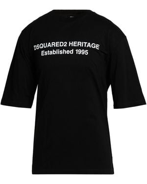 DSquared² T-Shirt Cotton - Black