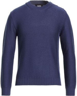 Alpha Studio Sweater Merino Wool - Blue
