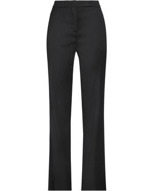 パンツ SEMICOUTURE Viscose and virgin wool trousers Semicouture Viscose And Virgin Wool Trousers in Brown | Lyst