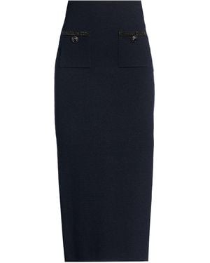 Self-Portrait Midi Skirt - Blue