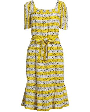 Compañía Fantástica Midi Dress Cotton - Yellow