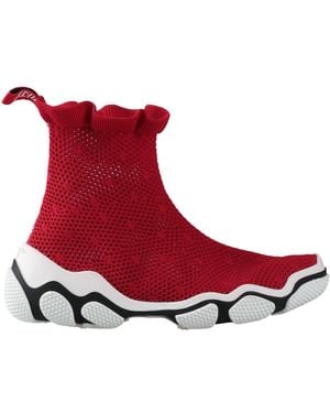 Red(V) Sneakers Textile Fibers - Red