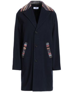 Missoni Coat Virgin Wool, Polyamide, Wool, Mohair Wool - Blue