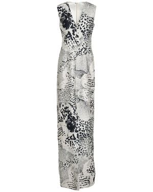 Dries Van Noten Maxi Dress Polyester - White