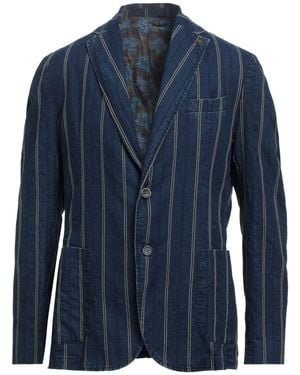 Bob Blazer Cotton, Linen, Polyester, Viscose - Blue