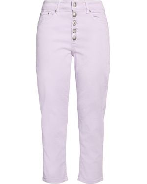 Dondup Lilac Trousers Cotton, Elastomultiester, Elastane - Purple