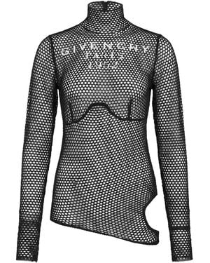 Givenchy Bodysuit Viscose, Polyamide, Polyester - Black