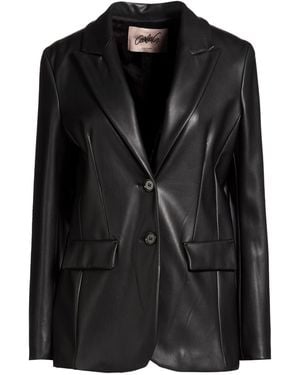 Carla G Blazer Polyurethane - Black