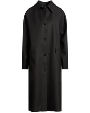 Kassl Overcoat & Trench Coat Polyester, Polyurethane - Black