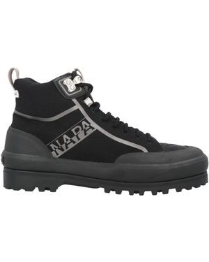 Napapijri X Superga Ankle Boots Textile Fibers - Black