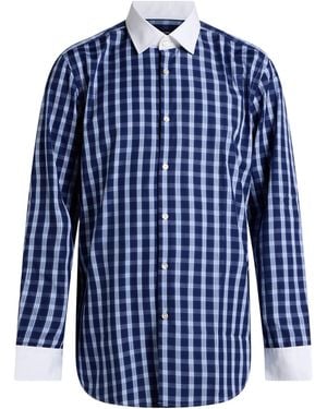 BOSS Shirt Cotton - Blue