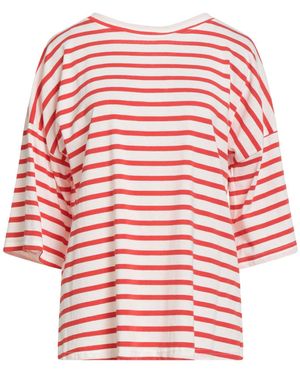Shirtaporter Ivory T-Shirt Viscose, Polyester, Elastane - Red