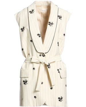 ViCOLO Cream Jacket Viscose, Polyamide, Polyester - Natural