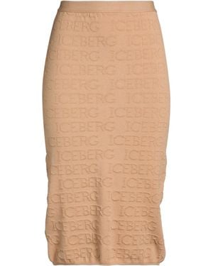 Iceberg Midi Skirts - Natural