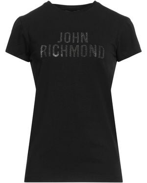 John Richmond T-Shirt Cotton, Elastane - Black