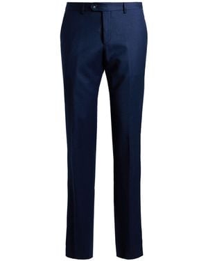 Manuel Ritz Trousers Virgin Wool, Elastane - Blue