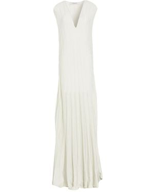 Golden Goose Maxi Dress Cotton, Viscose - White