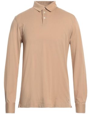 Hackett Camel Polo Shirt Cotton - Natural