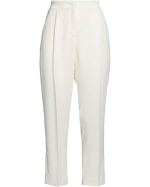 Marella Cream Pants Polyester - White