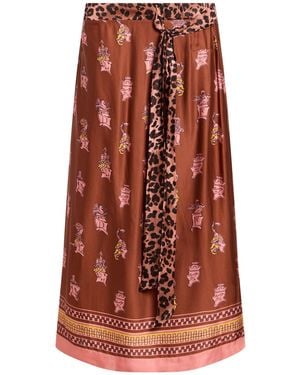 Ottod'Ame Midi Skirt - Red